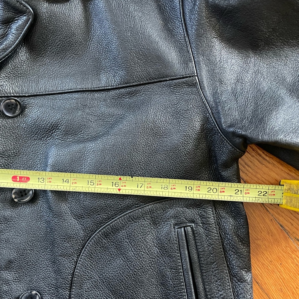 Vintage The Territory Ahead Leather 60โs 70โs 80โs moto biker jacket thicc - Picture 7 of 12